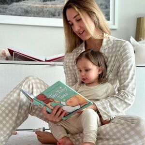 Women's Beige Check Pajama Set - Lightweight Loungewear